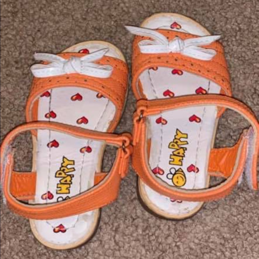 Orange sandals